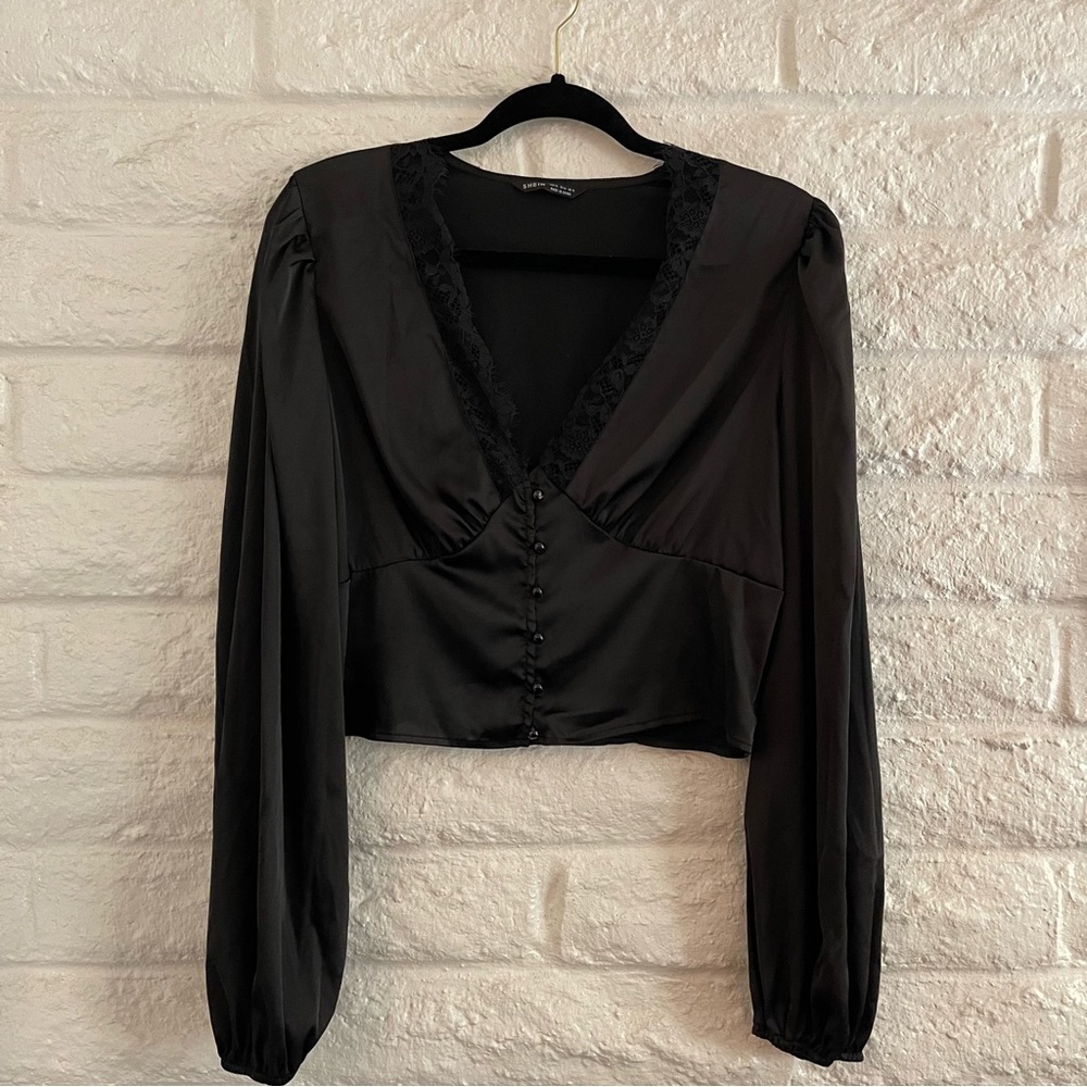 silk button up top